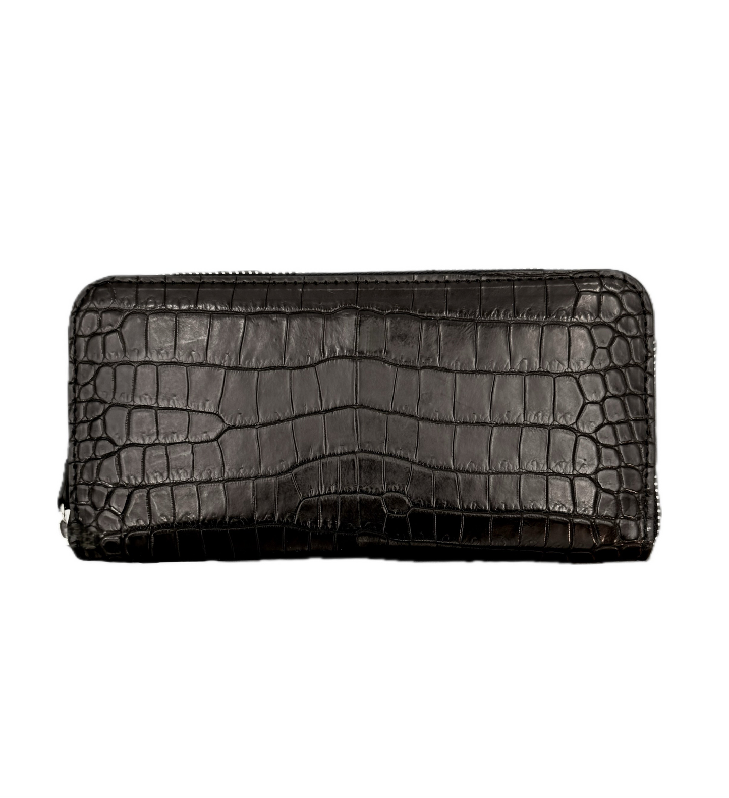 【クロコダイルポロサス】ワニ革ラウンド長財布-Round Wallet