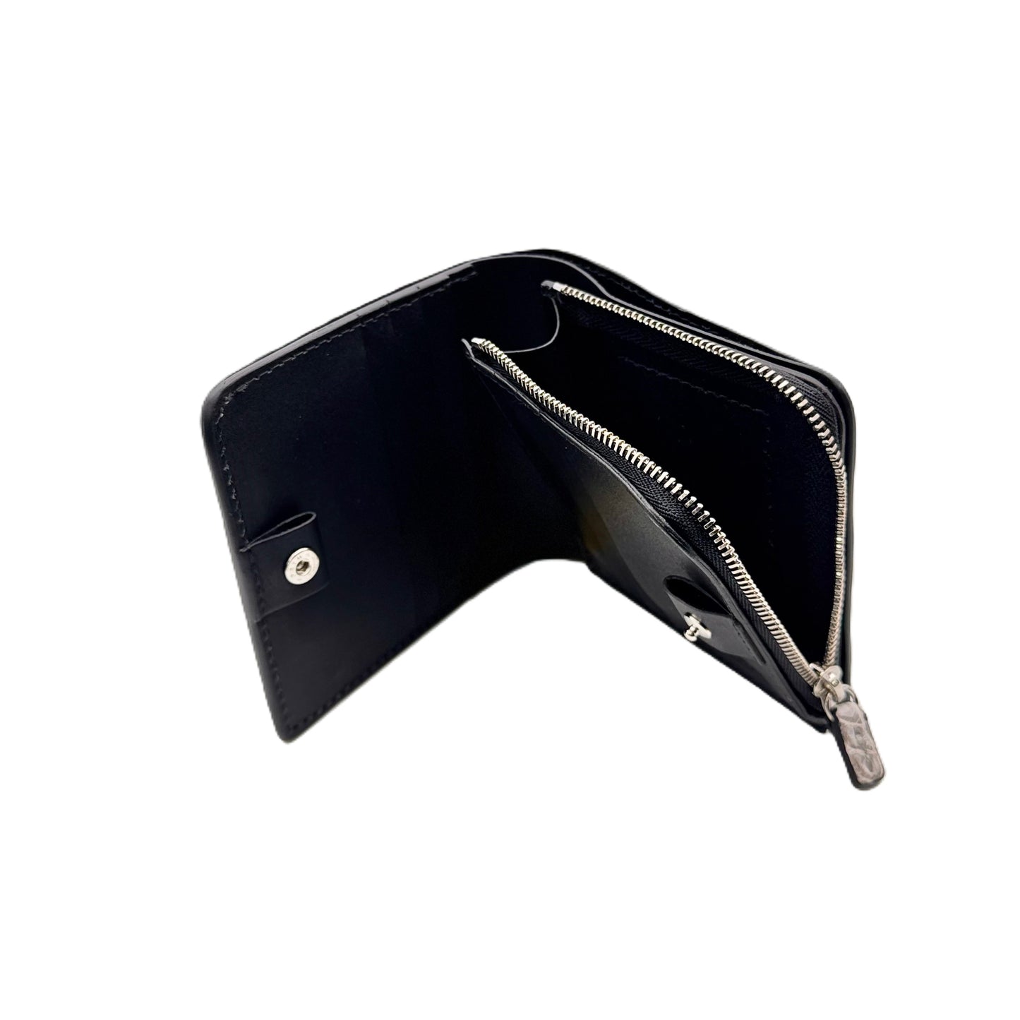 【新喜皮革】コードバン バックサイド二つ折り財布スモール-Cordovan Back Side Small Wallet