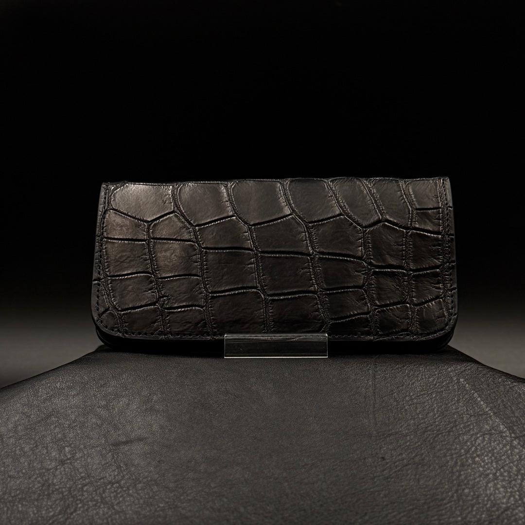 【クロコダイルポロサス】ワニ革トラッカーウォレット-Tracker Wallet-