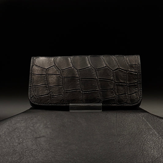 【クロコダイルポロサス】ワニ革トラッカーウォレット-Tracker Wallet-