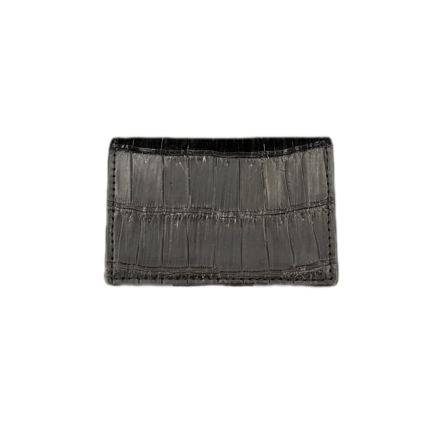 【クロコダイルポロサス】 ワニ革ブライドル カードケース-BRIDLE CARD CASE