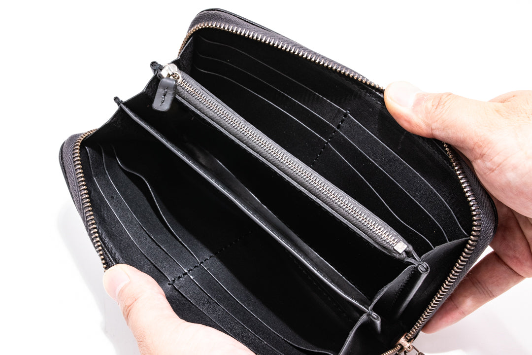 【セミオーダー】グイディ ラウンド長財布- HORWEEN 195 -【HORWEEN】