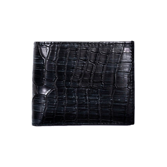 【クロコダイルポロサス】ワニ革ブライドル 二つ折り財布-BRIDLE Short Wallet