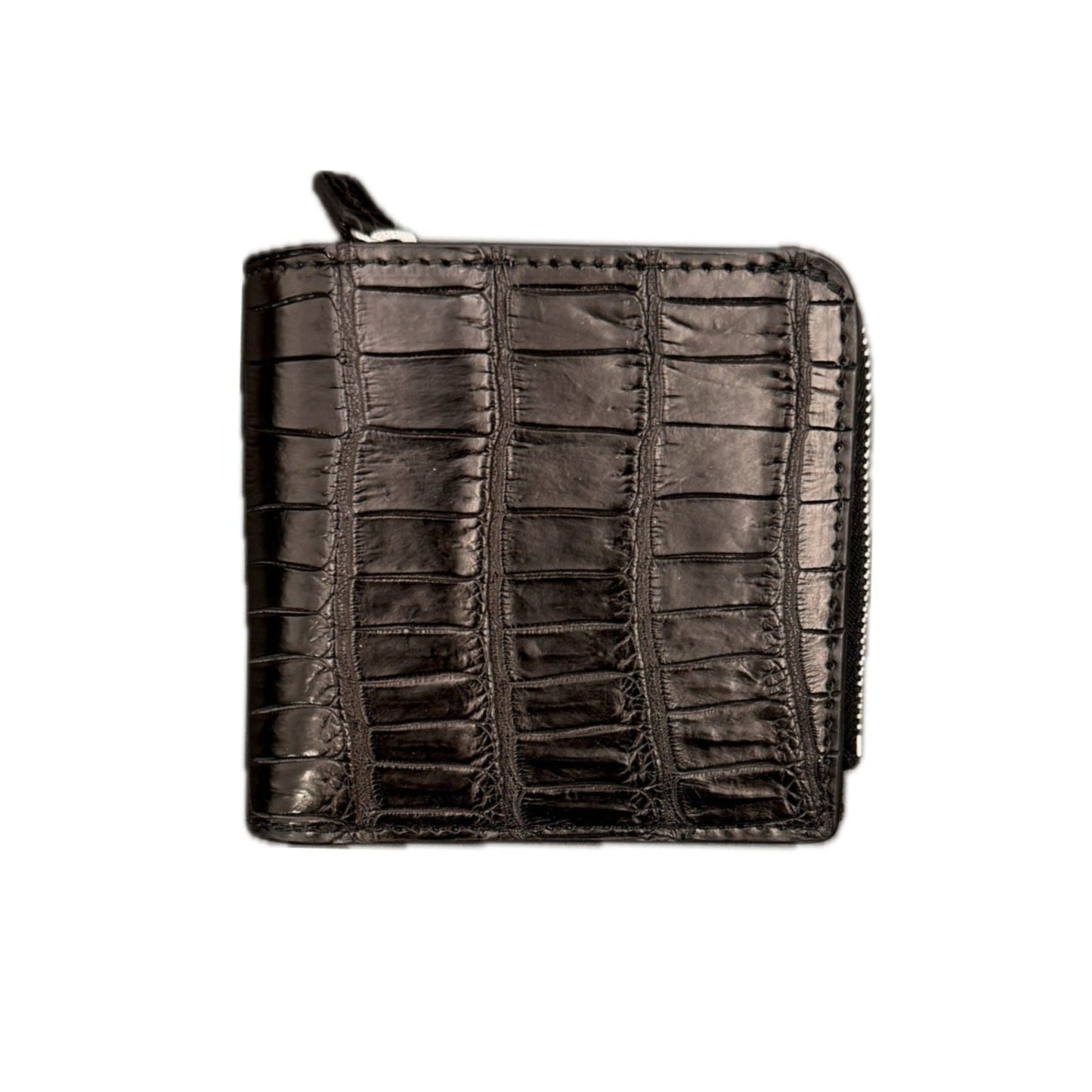 【クロコダイルポロサス】ワニ革二つ折り財布スモール-Small Wallet