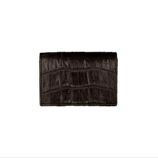 【クロコダイルポロサス】ワニ革カードケース-CARD CASE