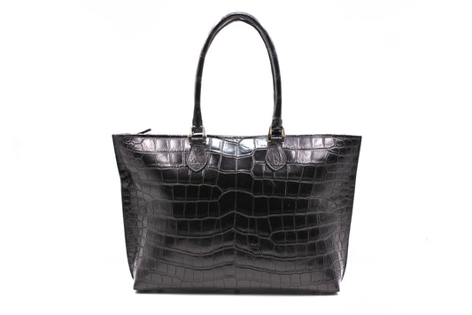 【クロコダイルポロサス】ワニ革ビッグトートバッグ- CROCODILE BIG TOTE BAG