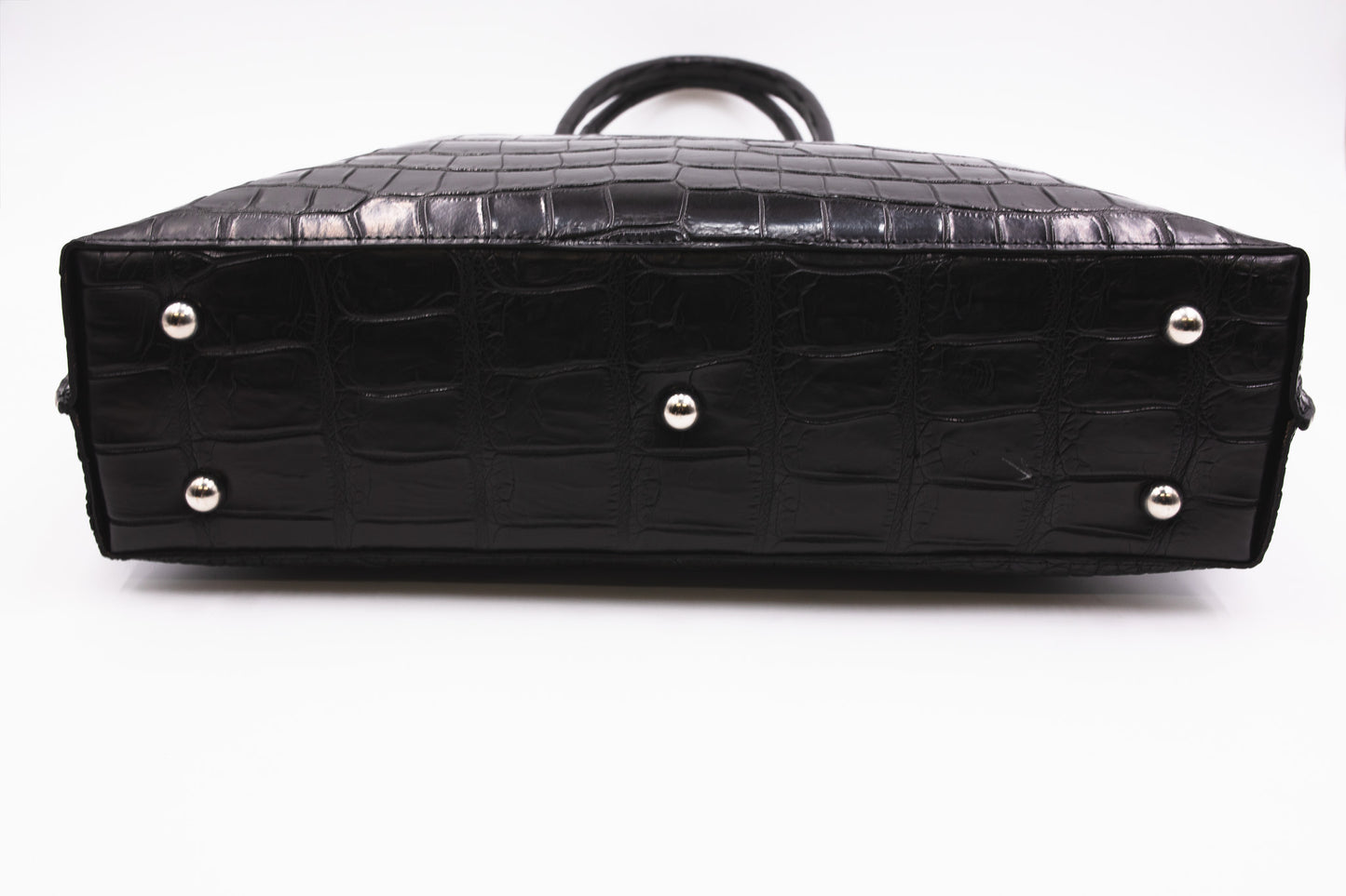 【クロコダイルポロサス】ワニ革ビッグトートバッグ- CROCODILE BIG TOTE BAG