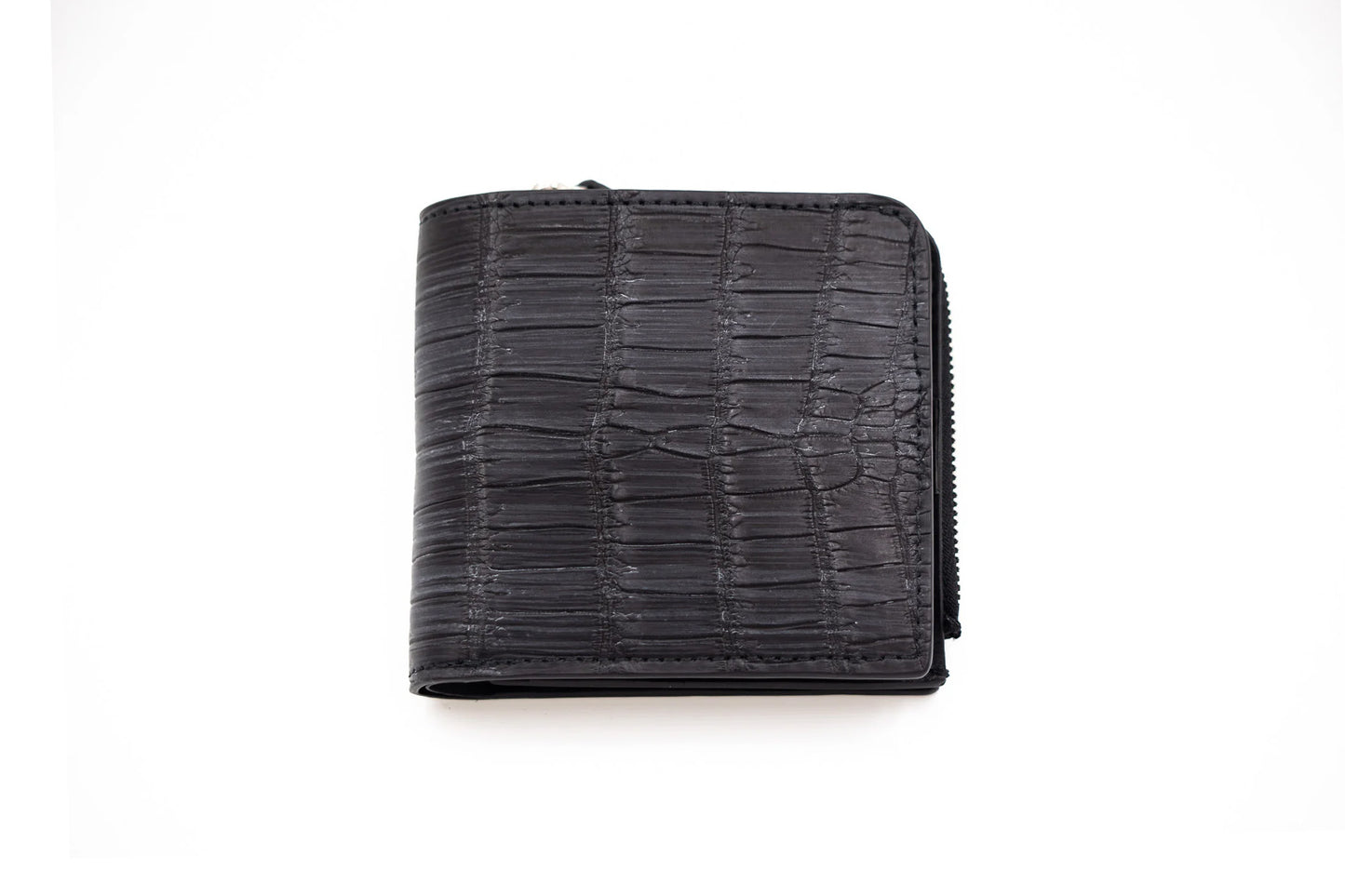 【クロコダイルポロサス】ワニ革ブライドル 二つ折り財布スモール-BRIDLE Small Wallet