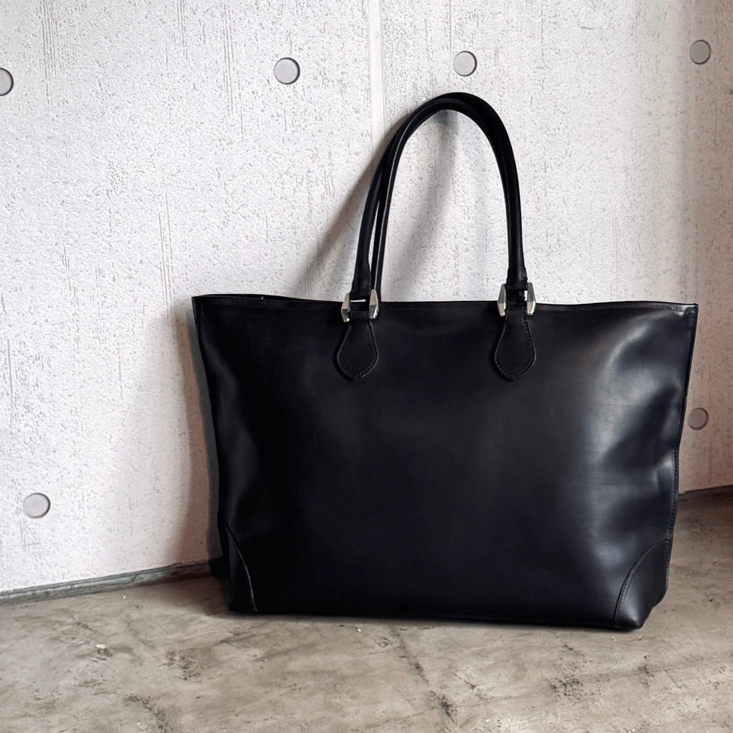 グイディ カーフ トートバッグ-GUIDI 490 -Nero-