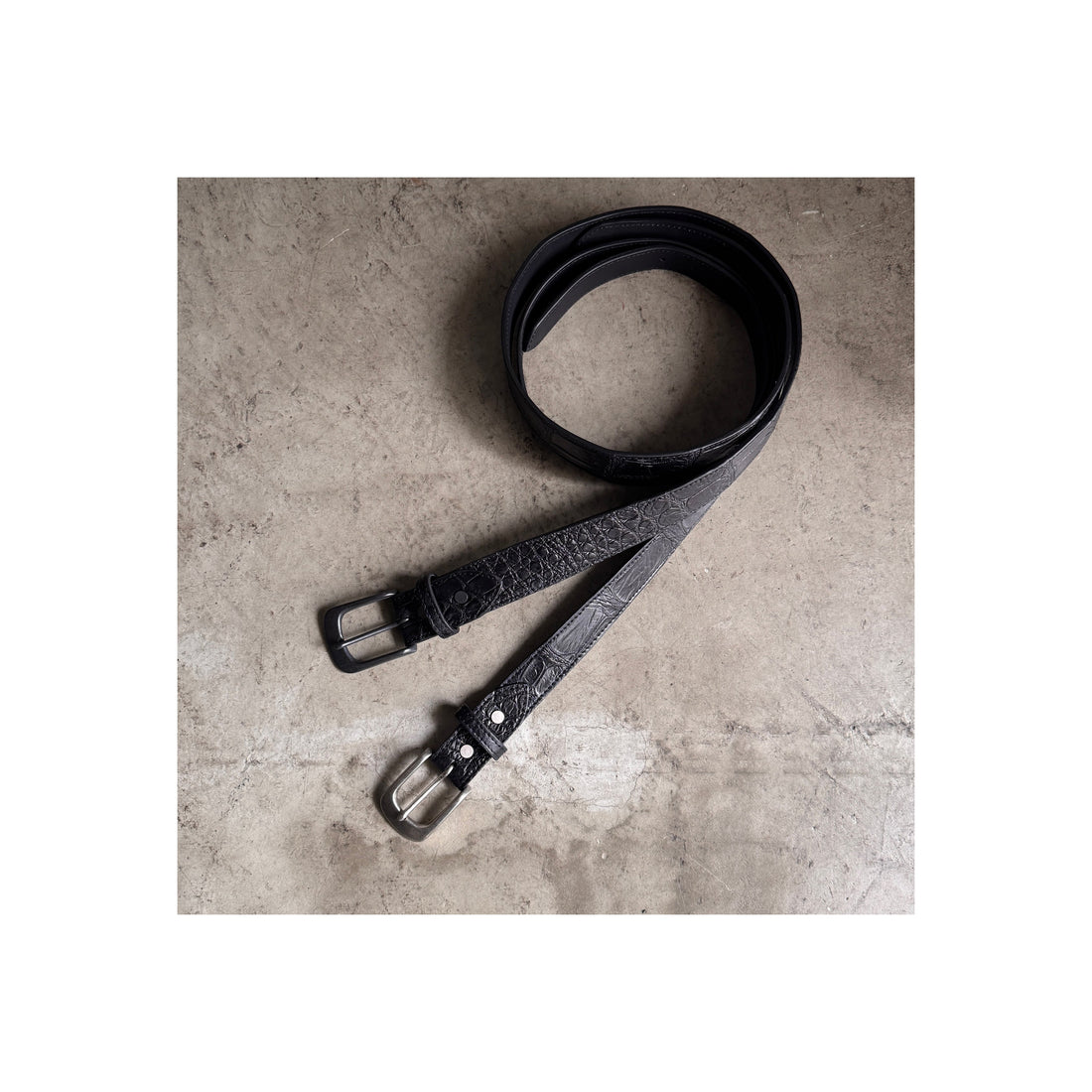 【新商品】クロコダイル ポロサスレザーベルト
