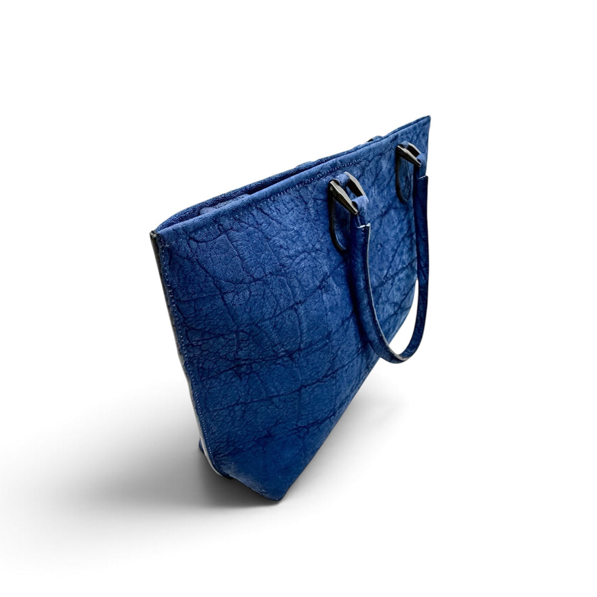 【エレファント】象革トートバッグ 藍染め Elephant BIG TOTE BAG INDIGO