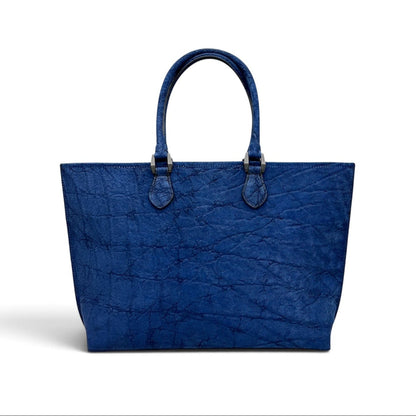 【エレファント】象革トートバッグ 藍染め Elephant BIG TOTE BAG INDIGO