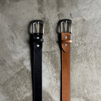 グイディ ホースバットベルト/ニッケルつや消しバックル -GUIDI Horse Butt Leather Belt-