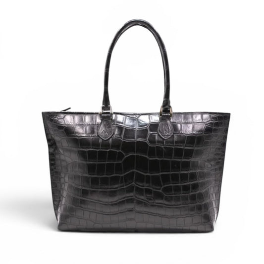 【クロコダイルポロサス】ワニ革ビッグトートバッグ- CROCODILE BIG TOTE BAG