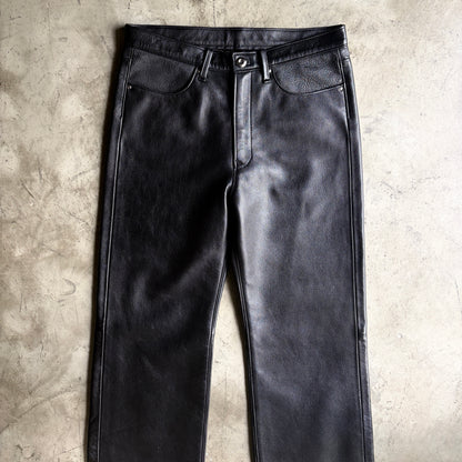 SOTOMI×ATSU CROCODILE&CHROOME LEATHER PANTS "THUNDER BIRD" The Ore【レザーパンツ/革パン/クロコダイル/ポロサス】