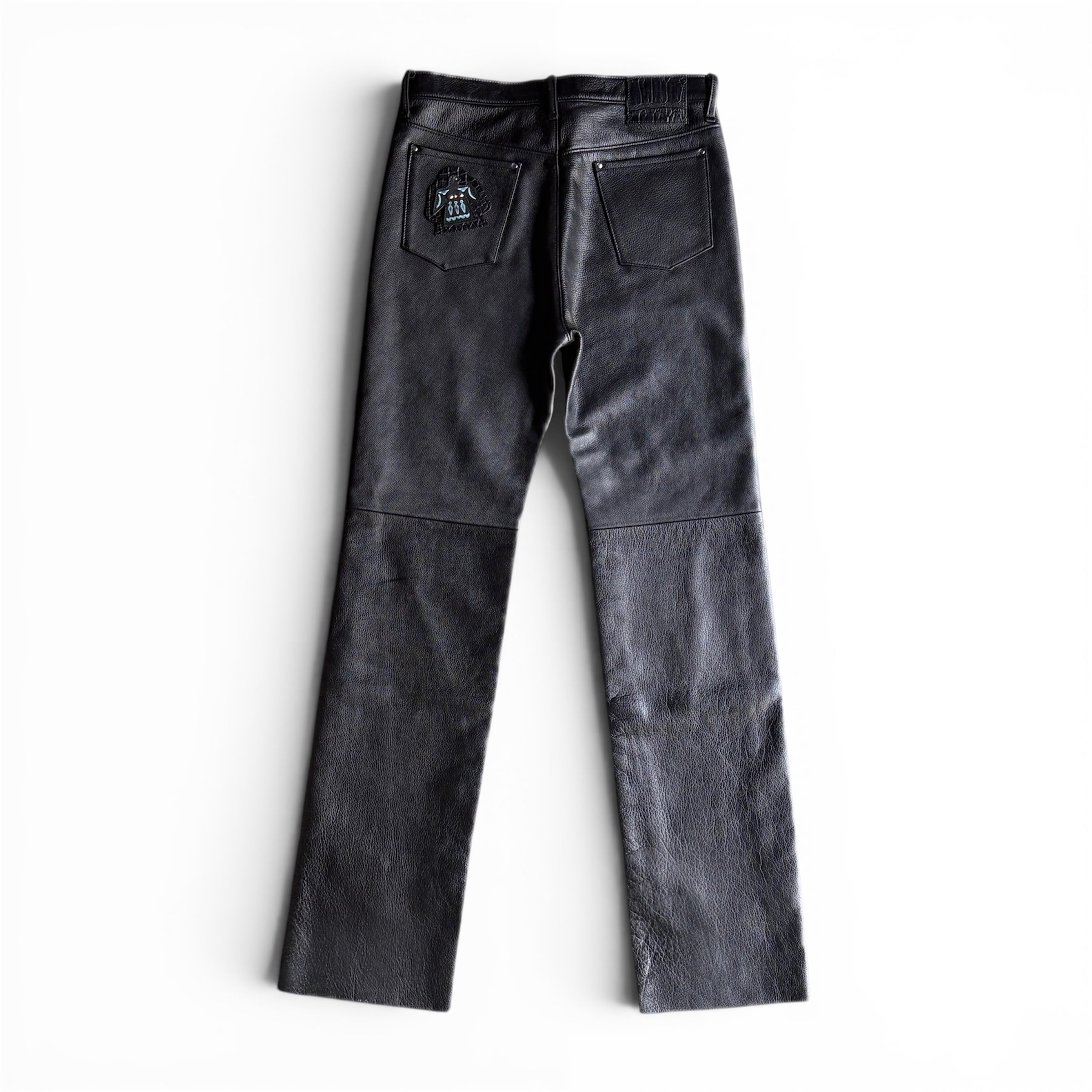 SOTOMI×ATSU CROCODILE&CHROOME LEATHER PANTS 