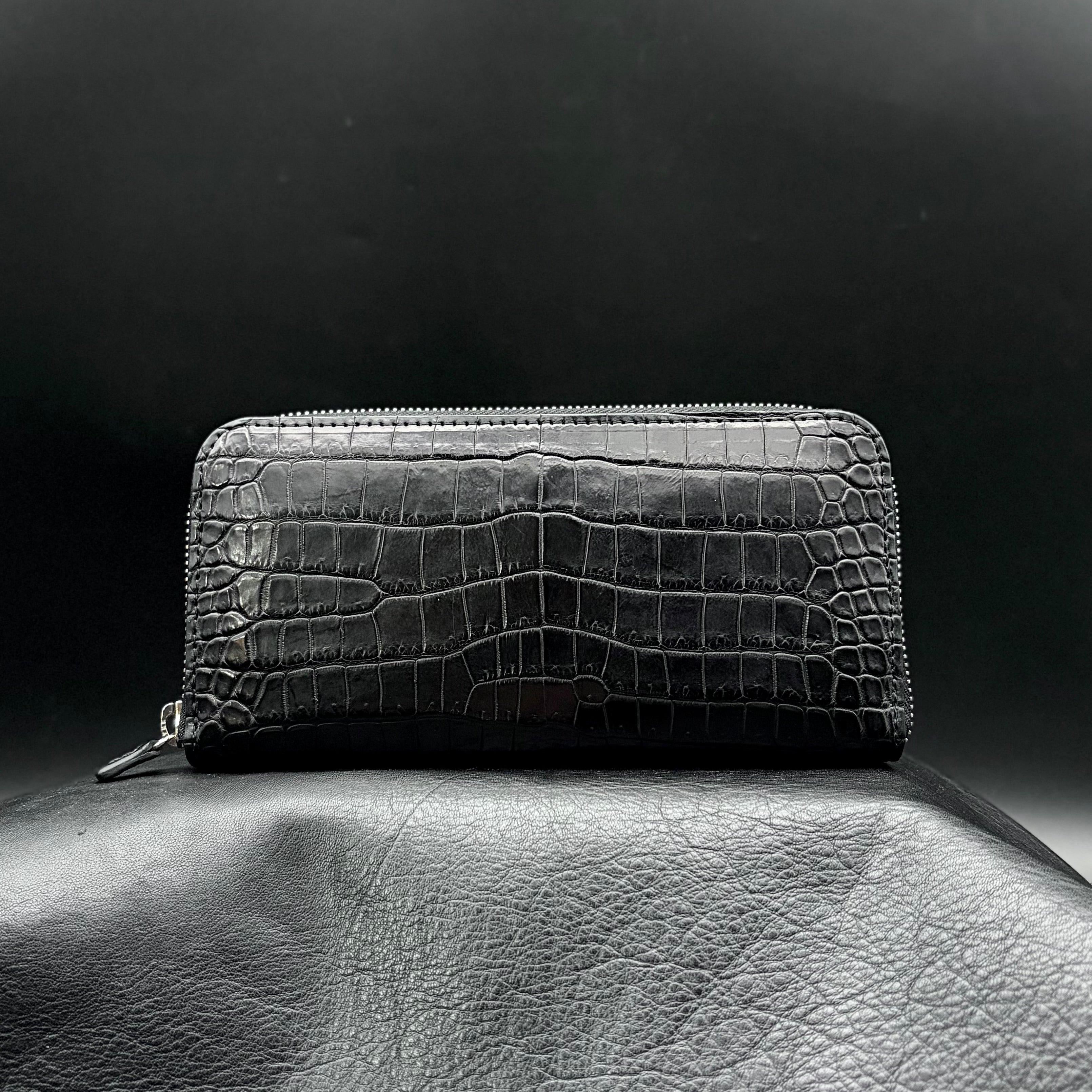 クロコダイルポロサス】ワニ革ラウンド長財布-Round Wallet – SOTOMI