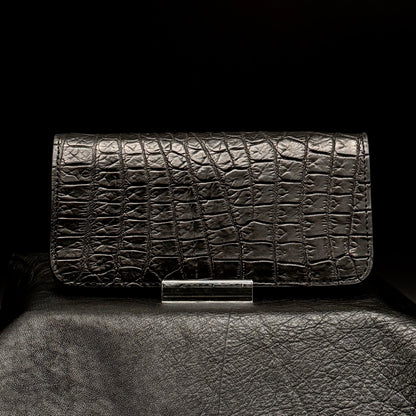 【クロコダイルポロサス】ワニ革トラッカーウォレット-Tracker Wallet-
