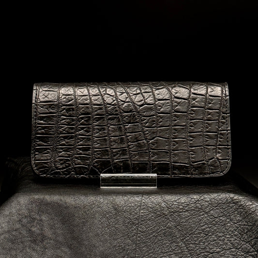 【クロコダイルポロサス】ワニ革トラッカーウォレット-Tracker Wallet-