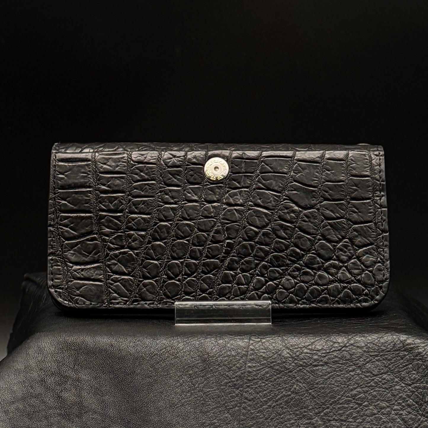 【クロコダイルポロサス】ワニ革トラッカーウォレット-Tracker Wallet-