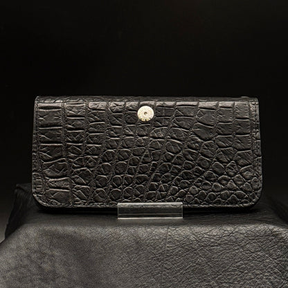 【クロコダイルポロサス】ワニ革トラッカーウォレット-Tracker Wallet-