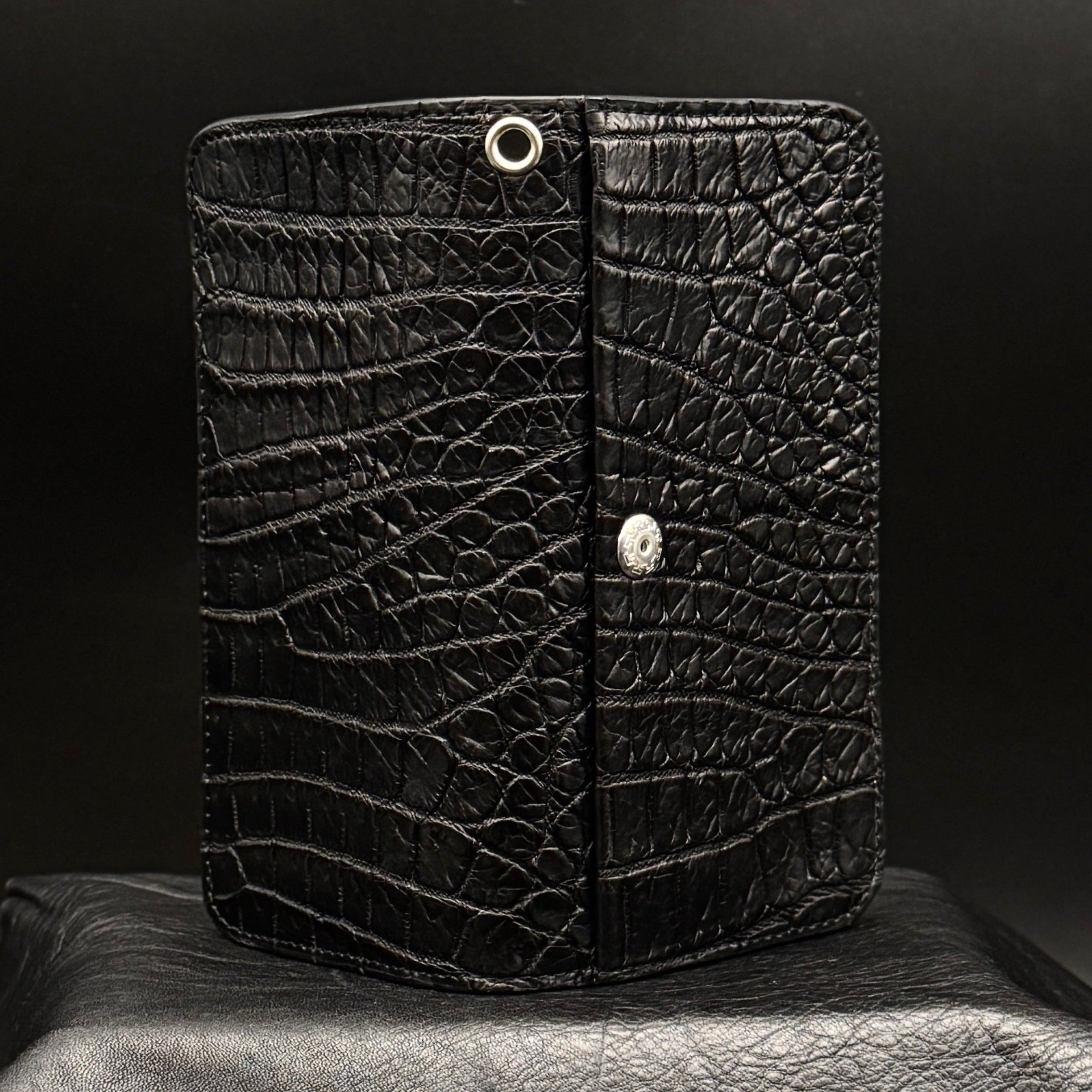 クロコダイルポロサス】ワニ革トラッカーウォレット-Tracker Wallet