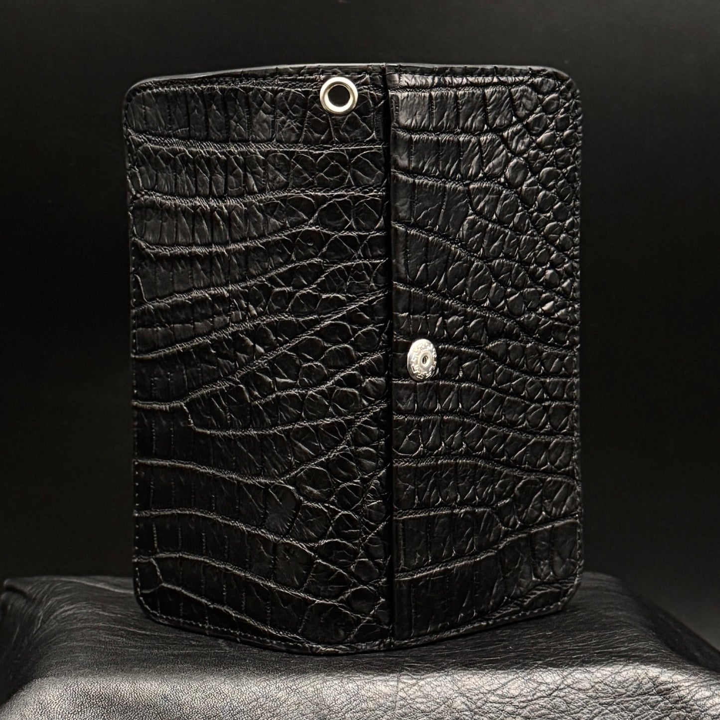 【クロコダイルポロサス】ワニ革トラッカーウォレット-Tracker Wallet-
