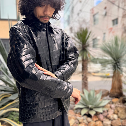 SOTOMI×ATSU CROCODILE POROSUS CAR COAT All Crocodile【クロコダイル/ポロサス/カーコート/オールクロコダイル】