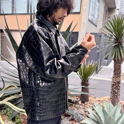SOTOMI×ATSU CROCODILE POROSUS CAR COAT All Crocodile【クロコダイル/ポロサス/カーコート/オールクロコダイル】