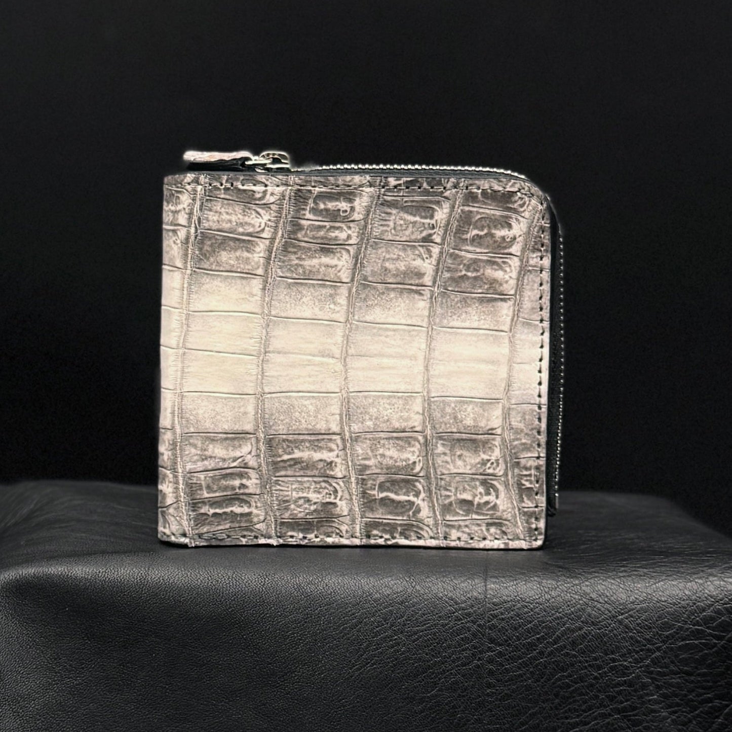 【クロコダイル ヒマラヤ】ワニ革ヒマラヤ二つ折り財布スモール-Crocodile Himalaya Small Wallet