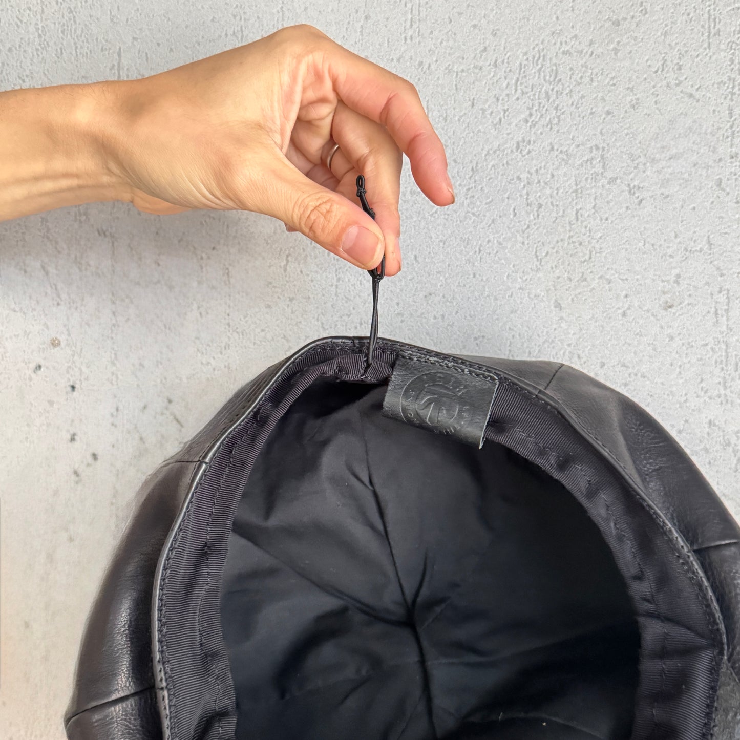 SOTOMI×ATSU CROCODILE POROSUS Casquette "Peanut Flower" PLATINUM【クロコダイル/ポロサス/キャスケット/カービング/プラチナ】