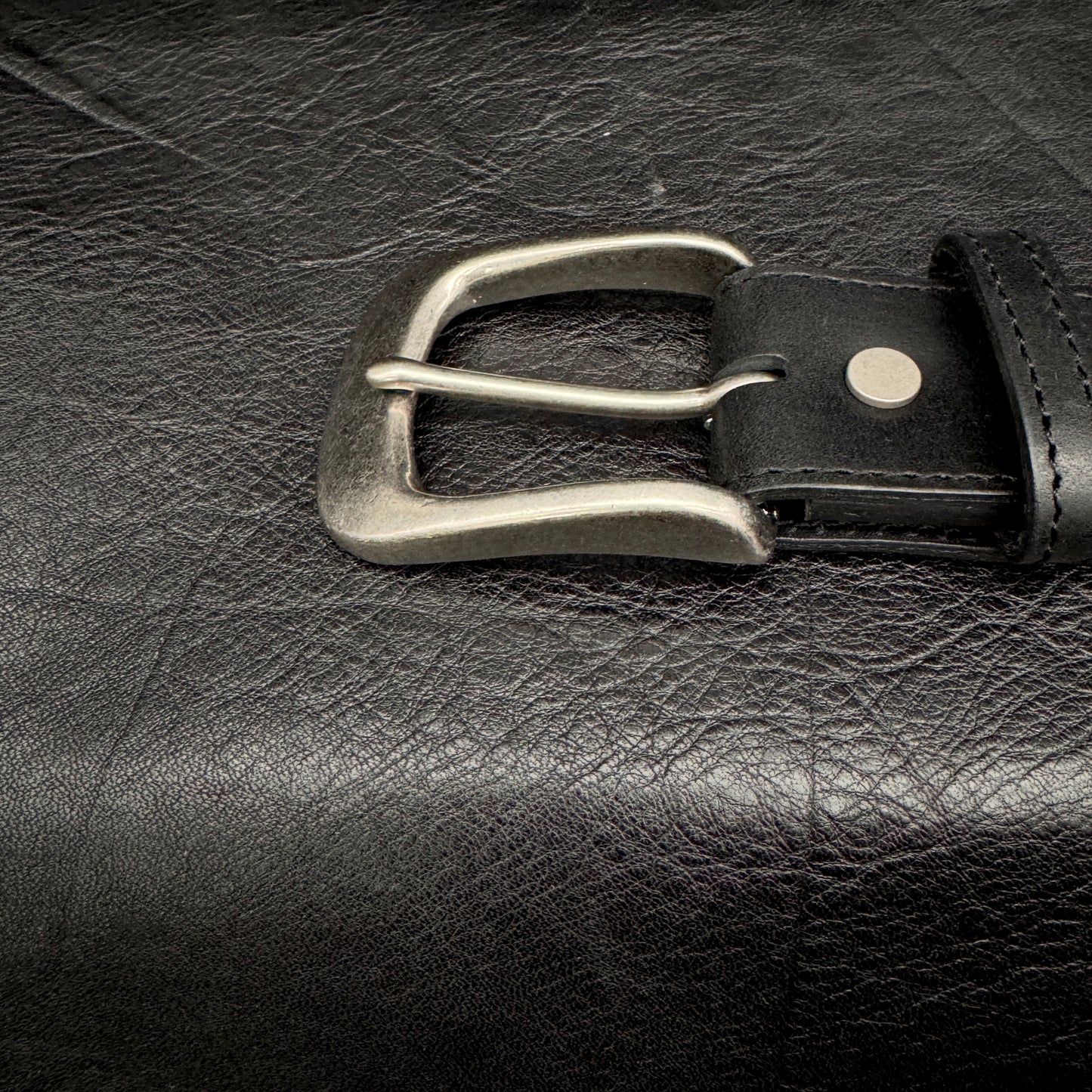 グイディ ステアハイドレザーベルト/真鍮バックル -GUIDI Steer hide Leather Belt-