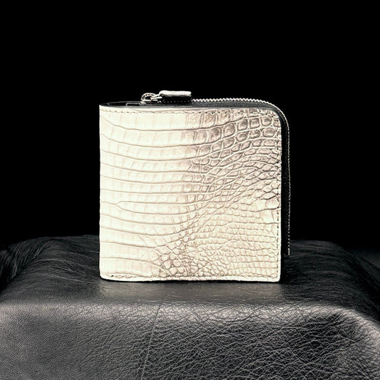 【クロコダイル ヒマラヤ】ワニ革ヒマラヤ二つ折り財布スモール-Crocodile Himalaya Small Wallet