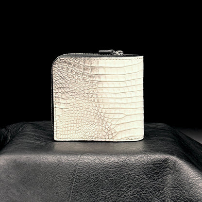 【クロコダイル ヒマラヤ】ワニ革ヒマラヤ二つ折り財布スモール-Crocodile Himalaya Small Wallet
