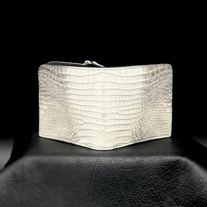 【クロコダイル ヒマラヤ】ワニ革ヒマラヤ二つ折り財布スモール-Crocodile Himalaya Small Wallet