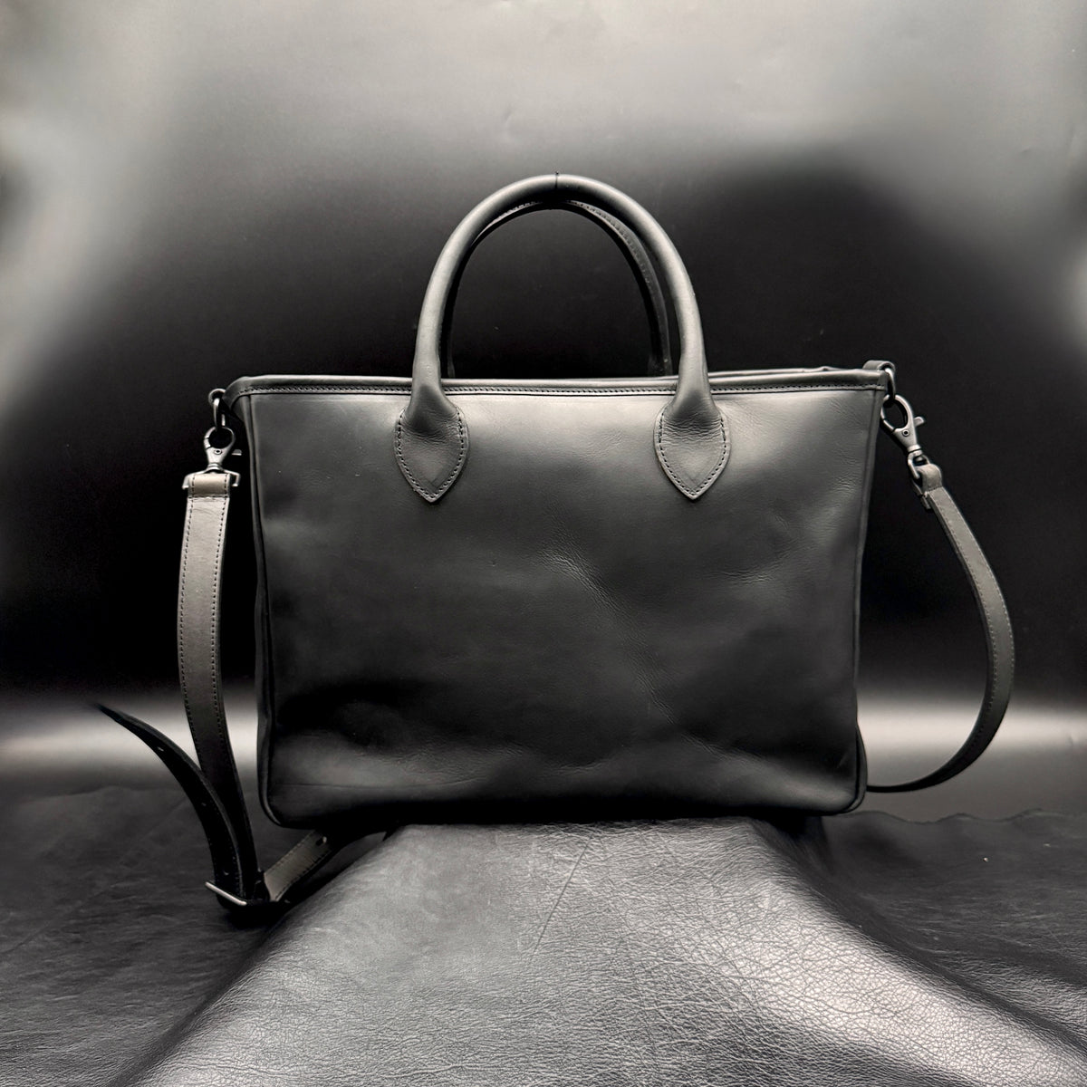 グイディ ガセット トートバッグ GUIDI Gusset Tote Bag -Nero 
