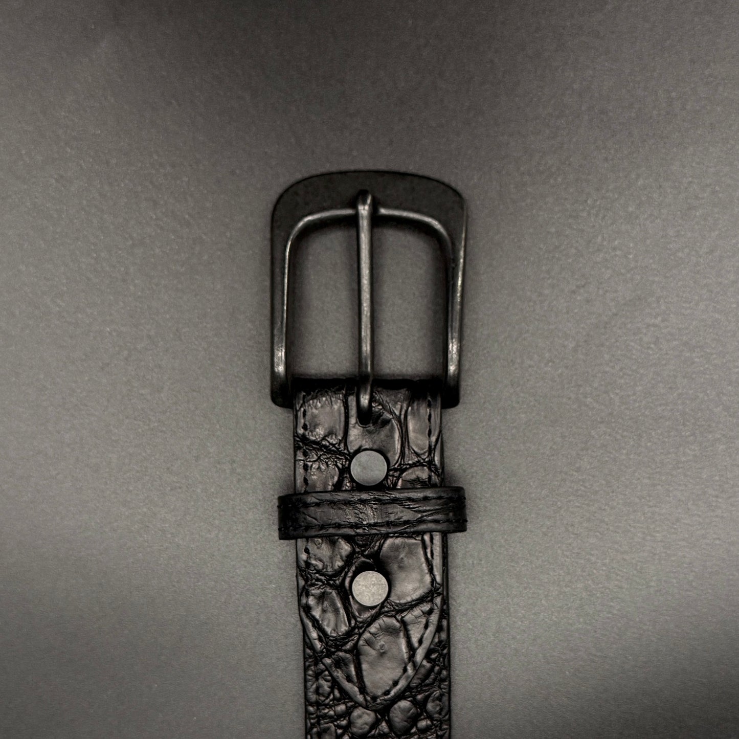 クロコダイル ポロサス レザーベルト/ニッケル・ダールバックル -Crocodile Porosus Leather Belt-