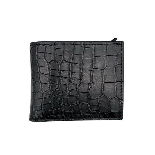 【クロコダイルポロサス】ワニ革二つ折り財布-Short Wallet