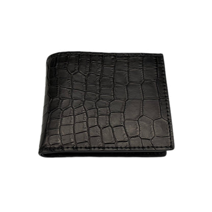 【クロコダイルポロサス】ワニ革二つ折り財布-Short Wallet