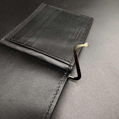 【エレファント】象革マネークリップウォレット-GRAY Elephant Money Clip Wallet