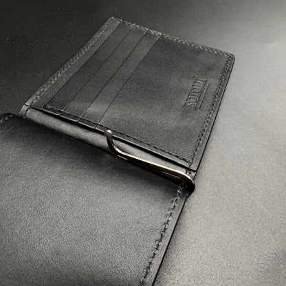 【エレファント】象革マネークリップウォレット-GRAY Elephant Money Clip Wallet
