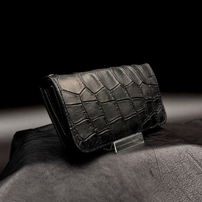 【クロコダイルポロサス】ワニ革トラッカーウォレット-Tracker Wallet-