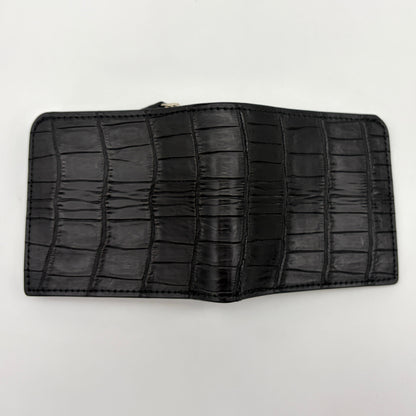 【クロコダイルポロサス】ワニ革二つ折り財布スモール-Small Wallet