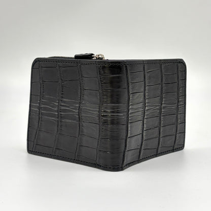【クロコダイルポロサス】ワニ革二つ折り財布スモール-Small Wallet