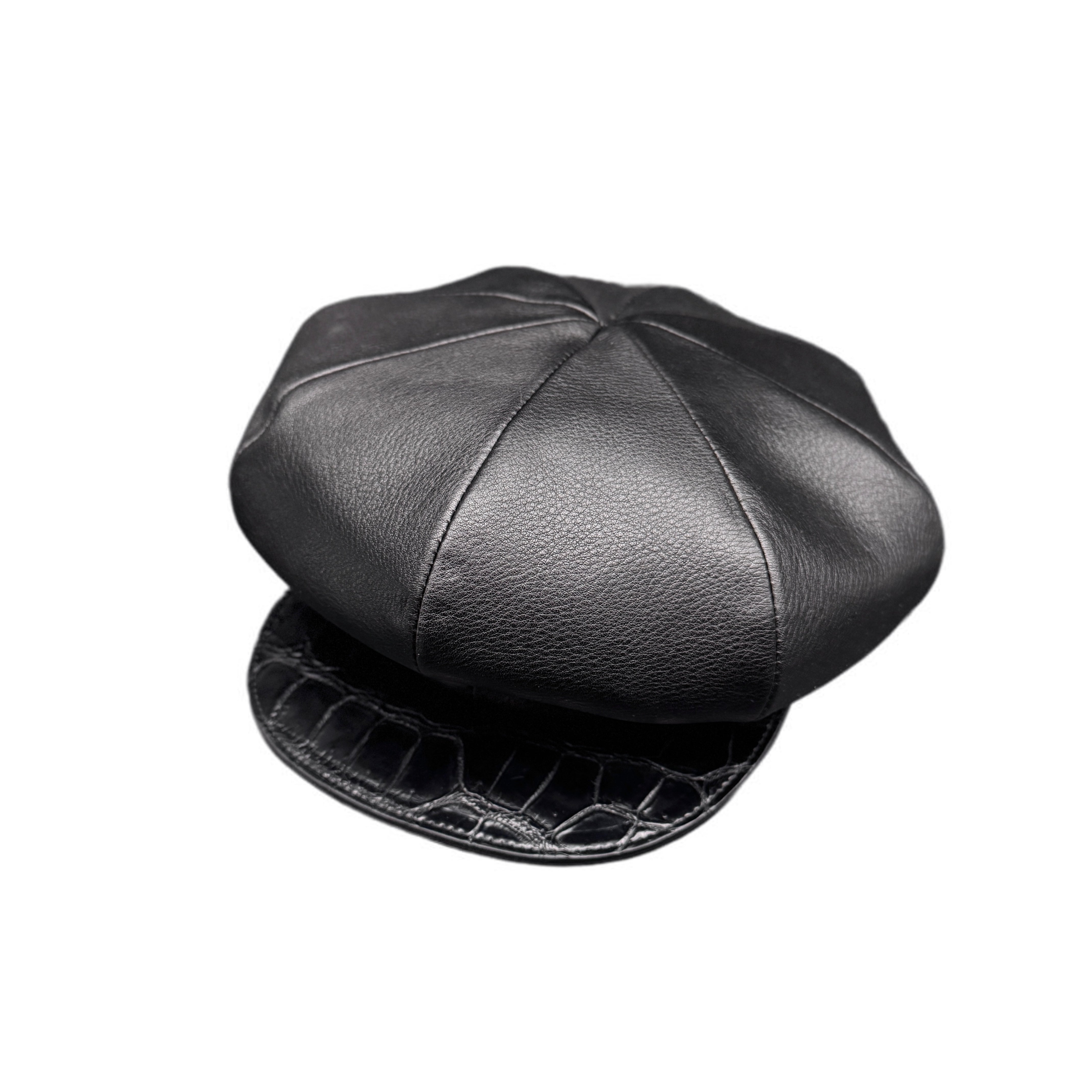 SOTOMI×ATSU ORIGINAL CHROME LEATHER × CROCODILE POROSUS Casquette