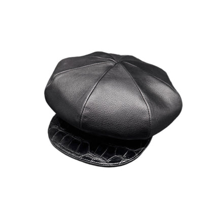 SOTOMI×ATSU ORIGINAL CHROME LEATHER × CROCODILE POROSUS Casquette【クロムハイド/クロコダイル/ポロサス/キャスケット】