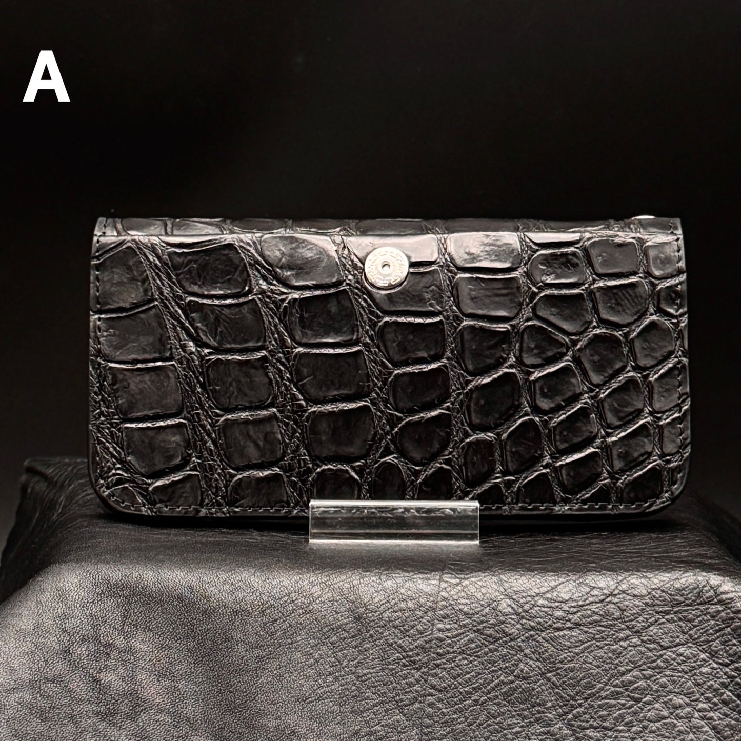 【クロコダイルポロサス】ワニ革トラッカーウォレット-Tracker Wallet-