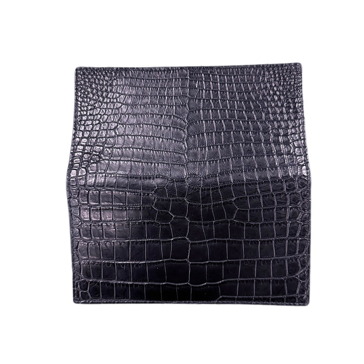 【クロコダイルポロサス】ワニ革二つ折り長財布-Long Wallet