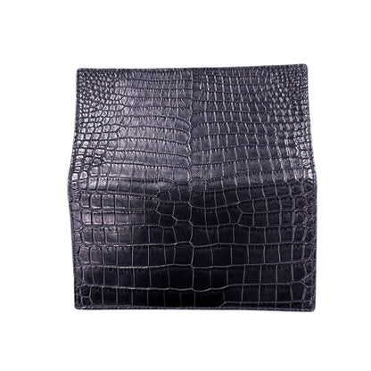 【クロコダイルポロサス】ワニ革二つ折り長財布-Long Wallet