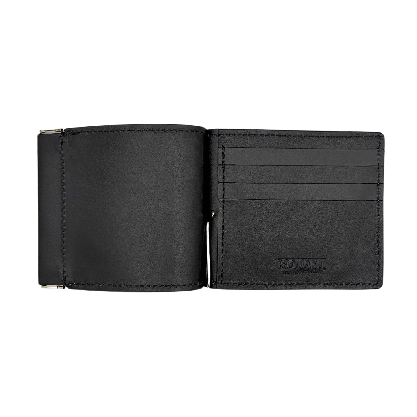 【エレファント】象革マネークリップウォレット-GRAY Elephant Money Clip Wallet